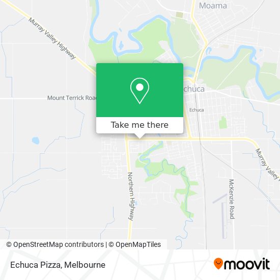 Echuca Pizza map