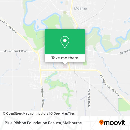 Blue Ribbon Foundation Echuca map