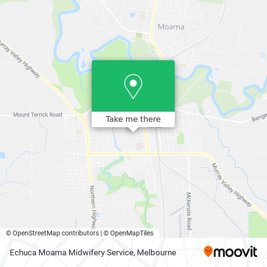 Echuca Moama Midwifery Service map