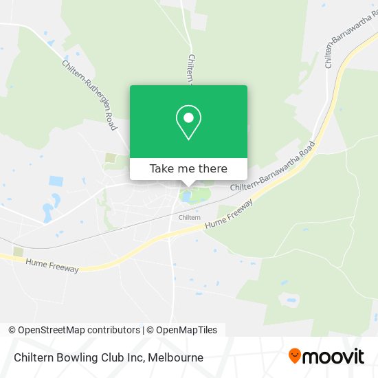 Chiltern Bowling Club Inc map