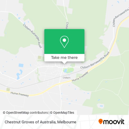 Chestnut Groves of Australia map