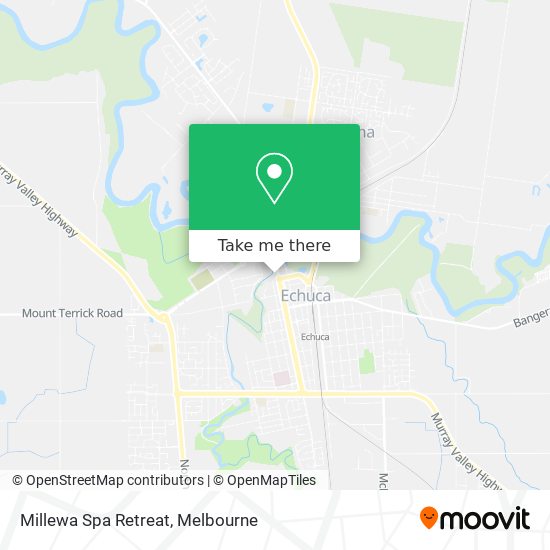 Millewa Spa Retreat map