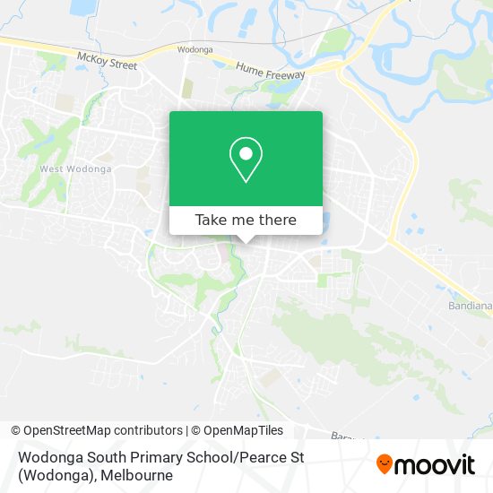 Wodonga South Primary School / Pearce St map