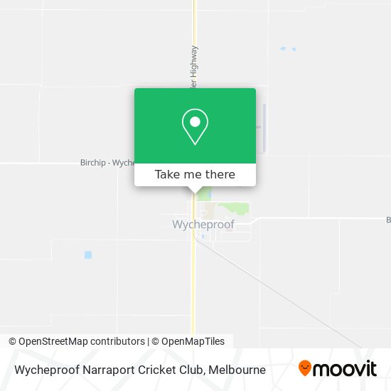 Mapa Wycheproof Narraport Cricket Club