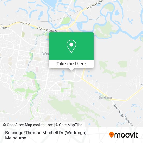 Bunnings / Thomas Mitchell Dr (Wodonga) map