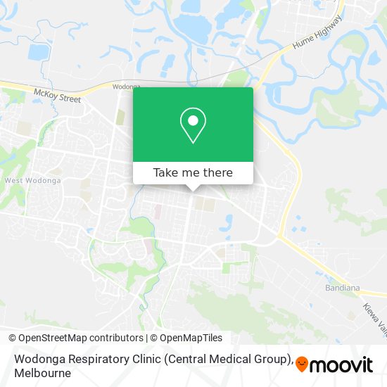 Wodonga Respiratory Clinic (Central Medical Group) map