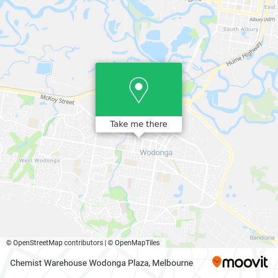 Chemist Warehouse Wodonga Plaza map
