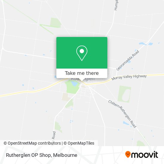 Rutherglen OP Shop map