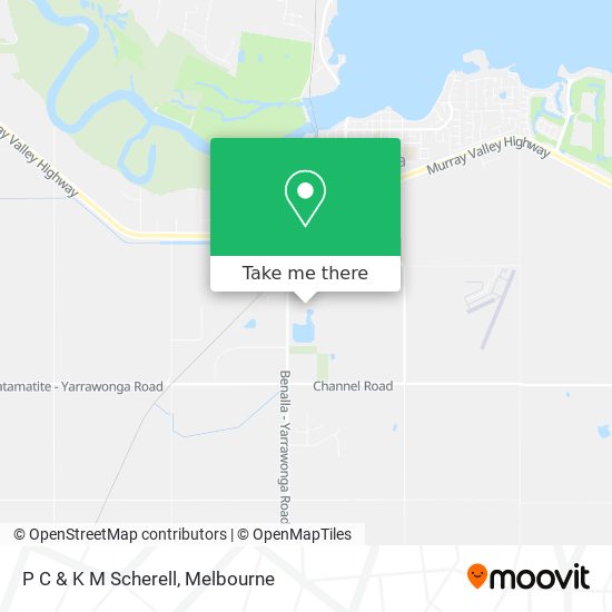 P C & K M Scherell map