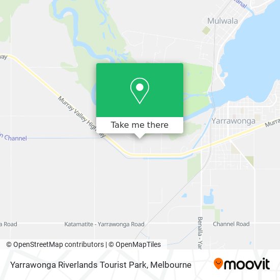 Yarrawonga Riverlands Tourist Park map
