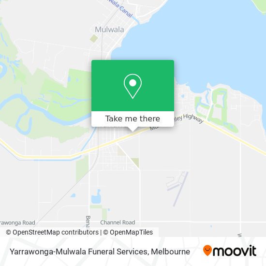 Yarrawonga-Mulwala Funeral Services map