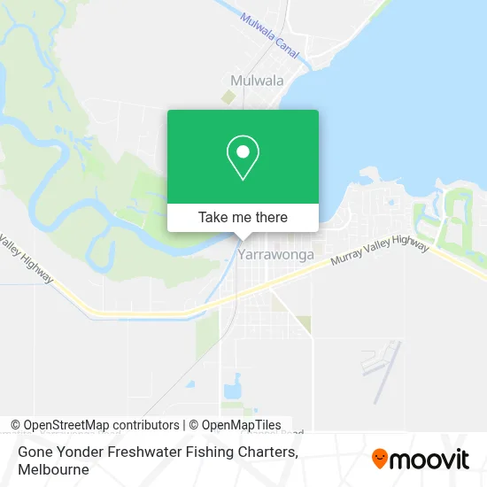 Mapa Gone Yonder Freshwater Fishing Charters