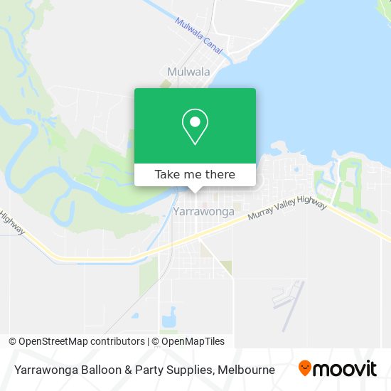 Yarrawonga Balloon & Party Supplies map