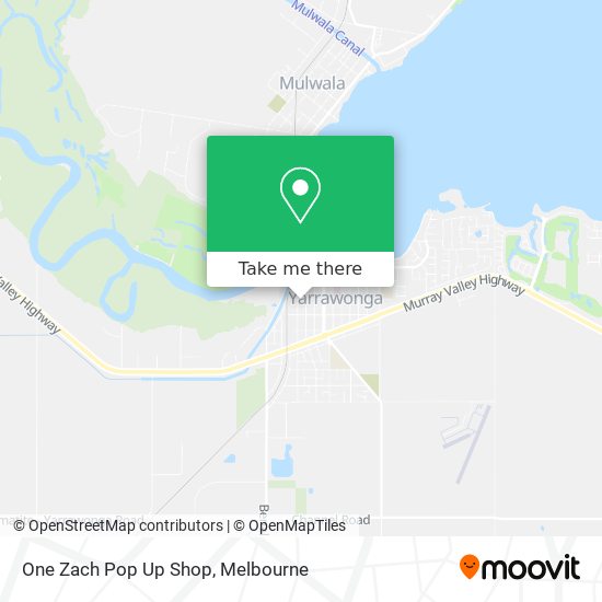 One Zach Pop Up Shop map