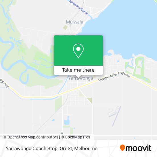Yarrawonga Coach Stop, Orr St map