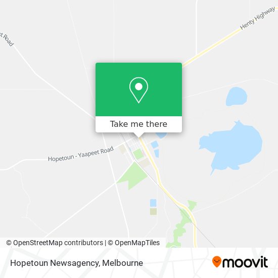 Hopetoun Newsagency map