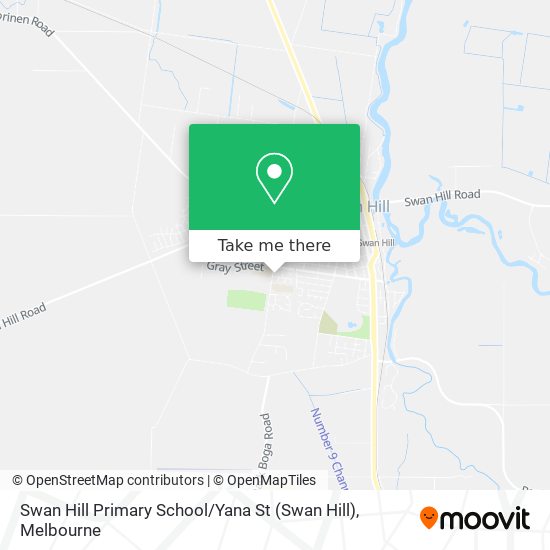 Swan Hill Primary School / Yana St map