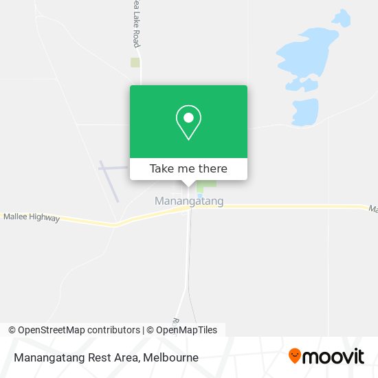 Manangatang Rest Area map