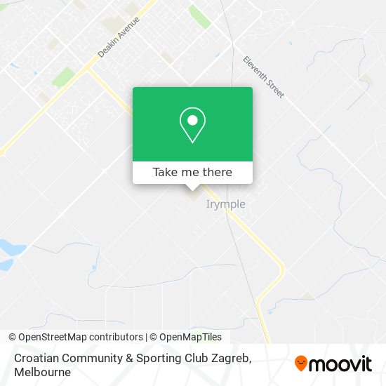Croatian Community & Sporting Club Zagreb map