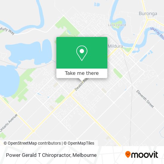 Power Gerald T Chiropractor map