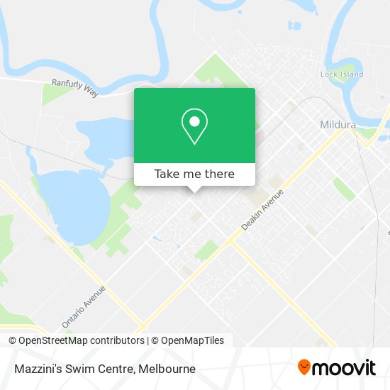 Mazzini's Swim Centre map