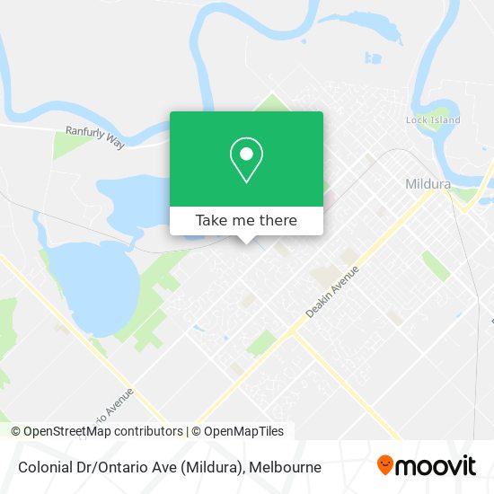 Colonial Dr / Ontario Ave (Mildura) map
