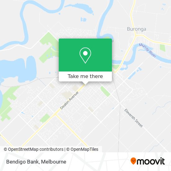 Bendigo Bank map