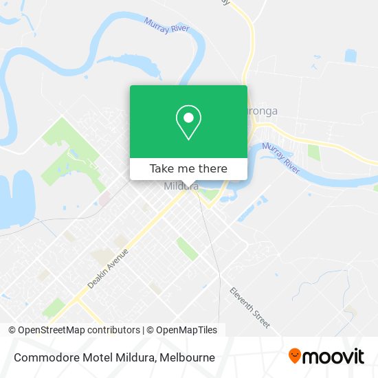 Commodore Motel Mildura map