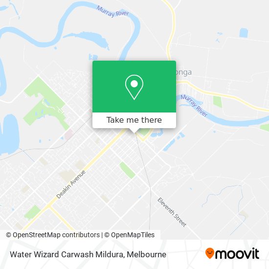 Water Wizard Carwash Mildura map