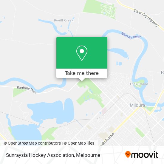 Sunraysia Hockey Association map