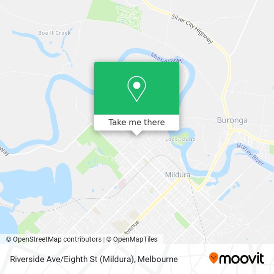 Riverside Ave / Eighth St (Mildura) map