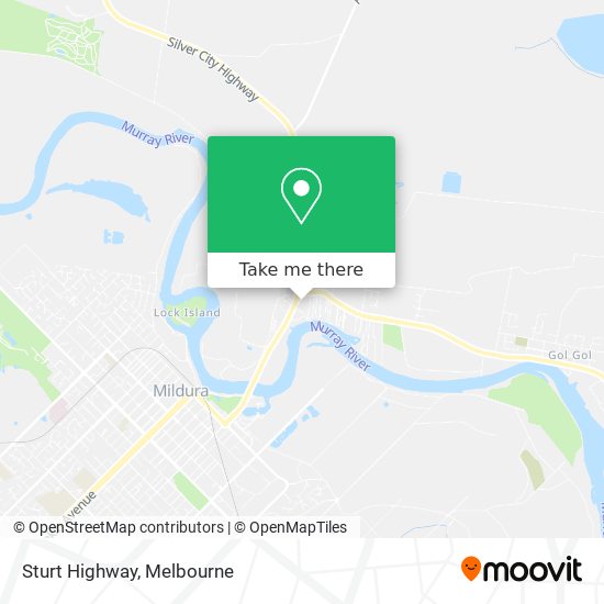 Sturt Highway map