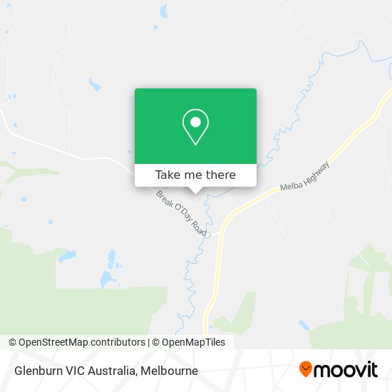 Mapa Glenburn VIC Australia