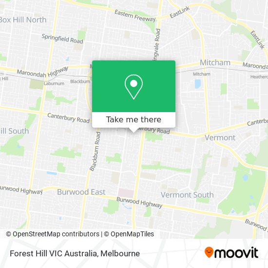 Forest Hill VIC Australia map
