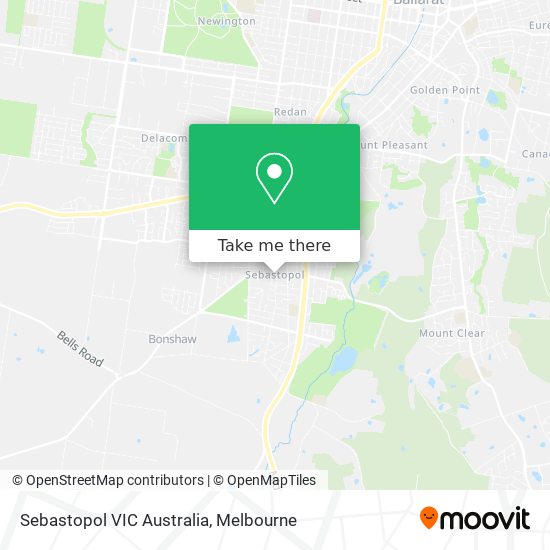 Sebastopol VIC Australia map