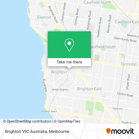 Brighton VIC Australia map