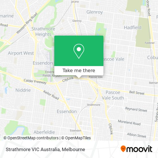 Strathmore VIC Australia map