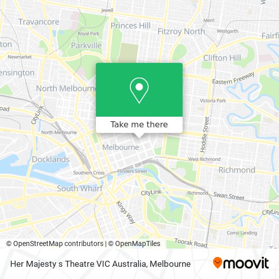 Her Majesty s Theatre VIC Australia map