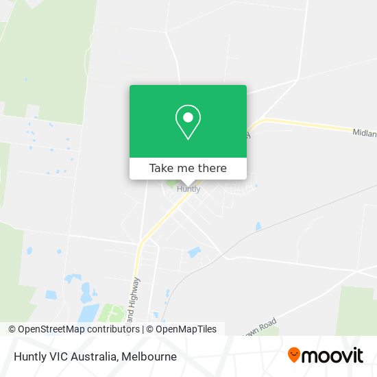 Huntly VIC Australia map