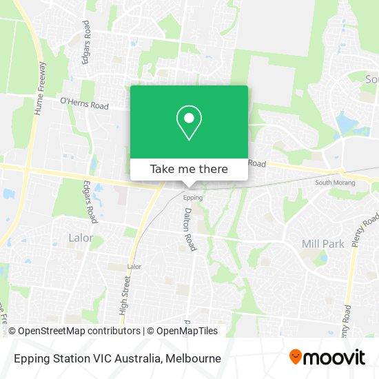 Epping Station VIC Australia map