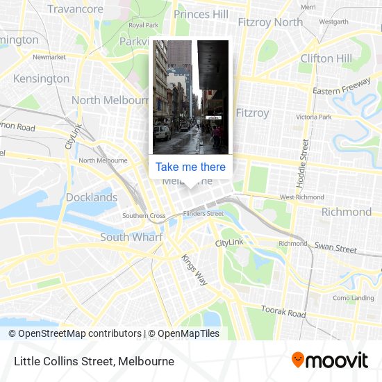 Mapa Little Collins Street