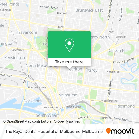 Mapa The Royal Dental Hospital of Melbourne