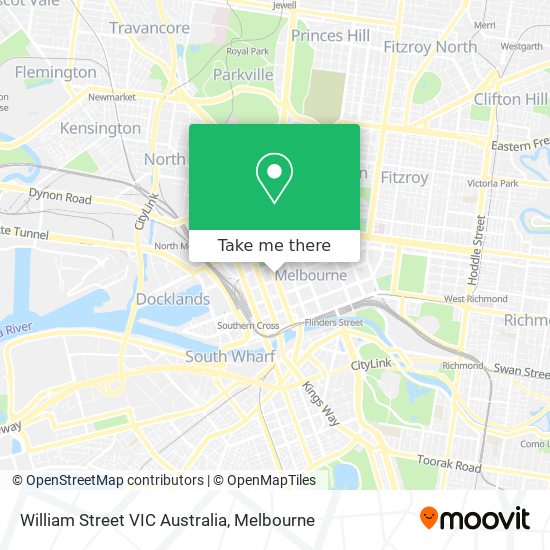 William Street VIC Australia map