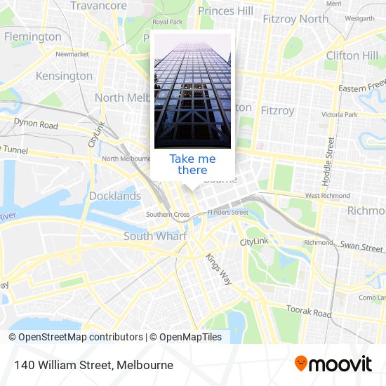 140 William Street map