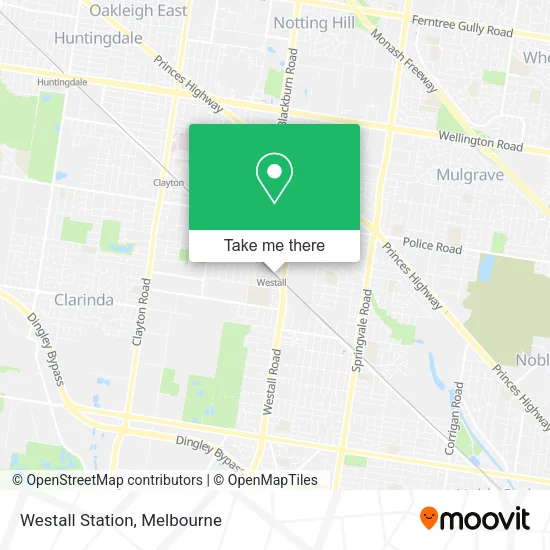 Westall Station map