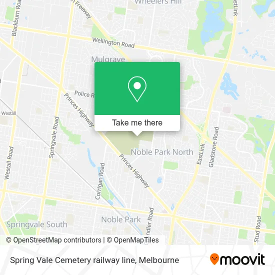 Mapa Spring Vale Cemetery railway line
