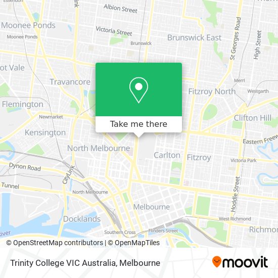 Trinity College VIC Australia map
