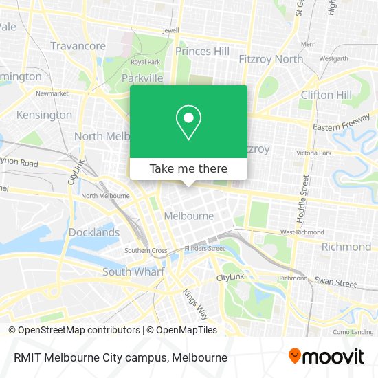 Mapa RMIT Melbourne City campus