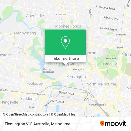 Flemington VIC Australia map