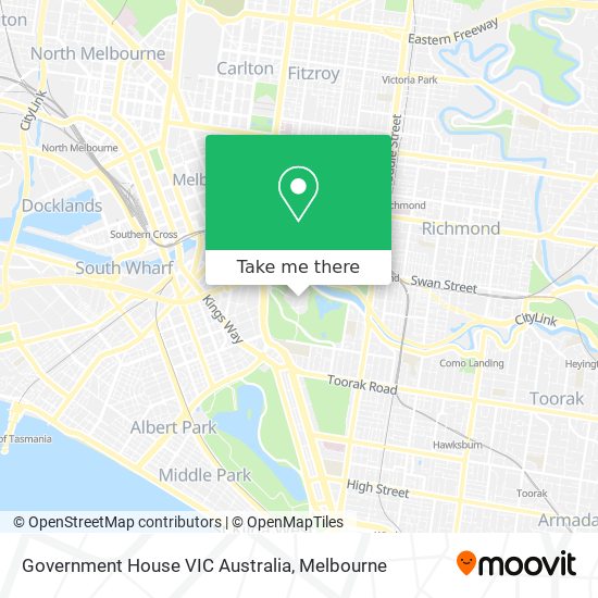 Government House VIC Australia map